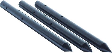 steel stakes with holes